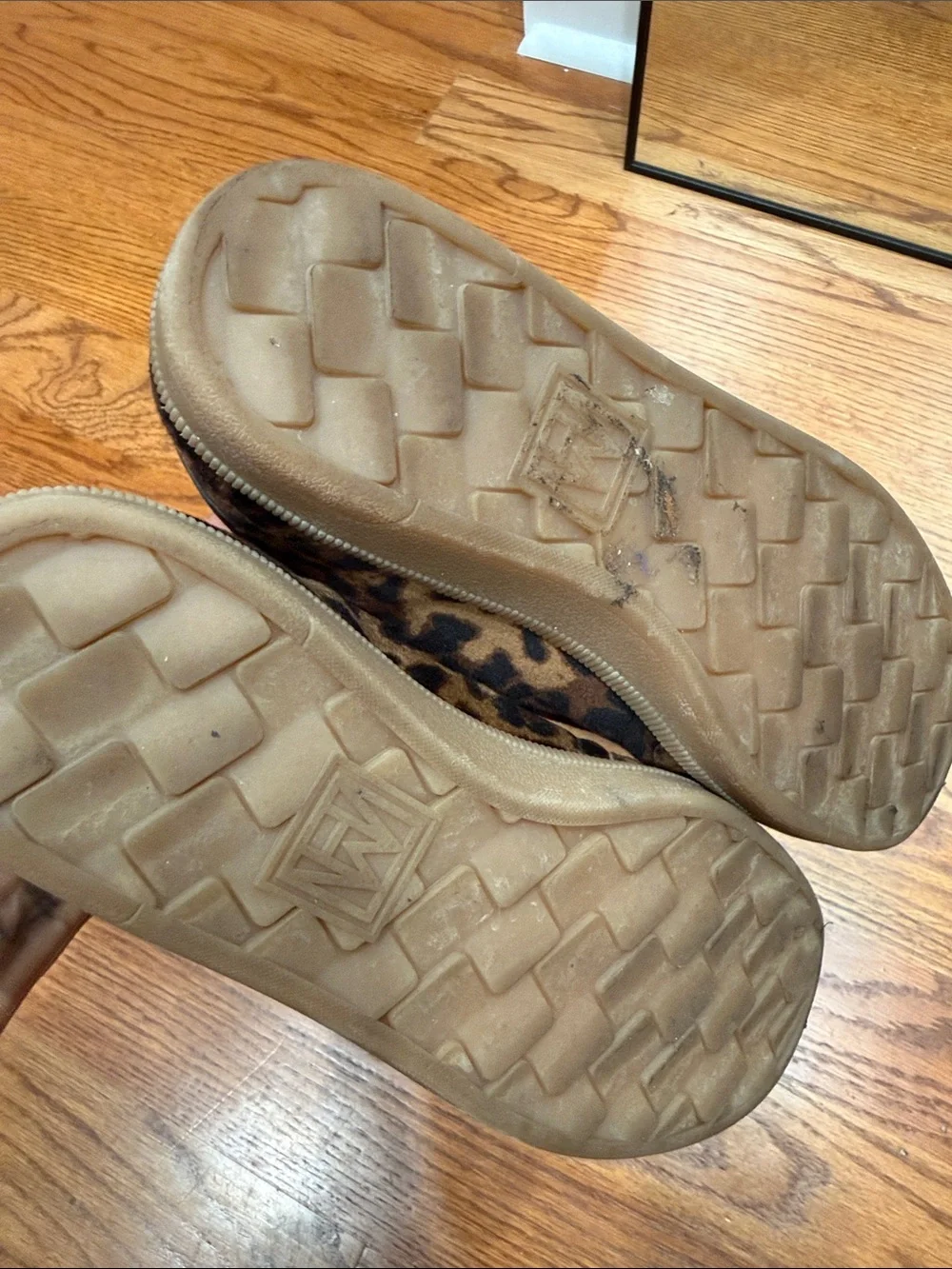 H&M Leopard Print Women's Sneakers in Brown with Cream Laces